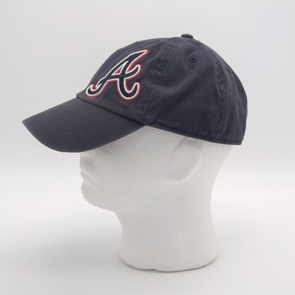Atlanta Braves Hat Cap Mens Medium Navy MLB Baseball 47' Twins The Franchise - Picture 5 of 10